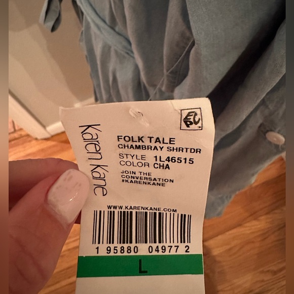 Karen Kane Chambray Shirtdress - Picture 3 of 6